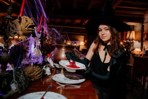 Amber in fancy dress