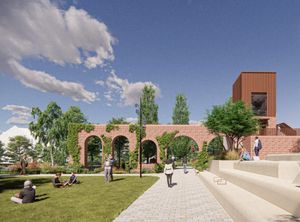 Shrewsbury's new RIverside public park, which is set to open next year