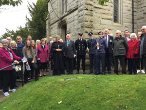 Supporting image for story: Community turns out to honour forgotten war hero in small village near Newport