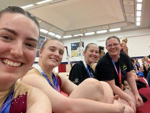 Supporting image for story: Adult gymnastics team shine at championships