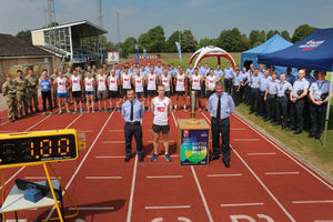 The RAF athletes at Cosford 
