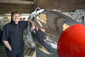 Toby with his Turbo Dolphin.