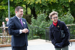 The Princess Royal during her visit to Telford