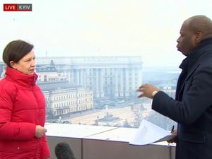 Supporting image for story: Anything can happen reporting from a live warzone, says Clive Myrie