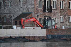 Flood defences in Bewdley