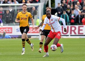 Walsall loanee Amantchi has played just 114 minutes for Rochdale in the National League so far this season.