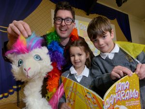 Supporting image for story: Children's author visits county school