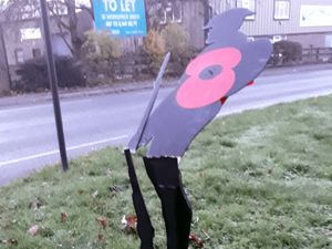 Supporting image for story: Shadow soldiers that helped raise funds for war memorials snapped in Ludlow