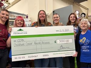 Supporting image for story: Homebuilder donates £3,000 to Stafford cancer support charity