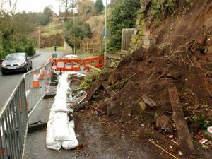 Supporting image for story: Delays for drivers over landslip work