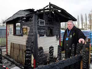 Supporting image for story: Out of control garden fire causes devastation to much-loved miniature railway