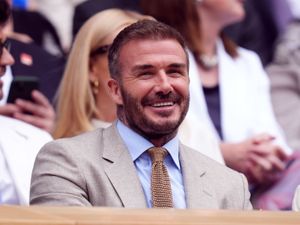 David Beckham smiling