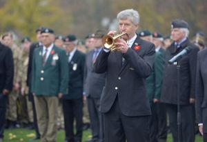 The sounding of The Last Post in Shrewsbury