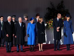 Supporting image for story: King and Queen greet German president at start of historic state visit