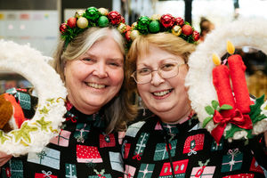 Kathryn Davies and Helen Mogg from Rather Lovely based in Shrewsbury at the Shropshire Handmade and Creative Market.