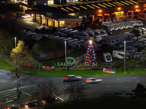 Supporting image for story: County business marks the festive season with spectacular giant Christmas tree