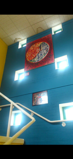 A painting which artist Suki Chumber says has gone missing from Wolverhampton Arts Centre where they were displayed in 2018