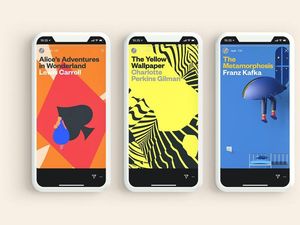 Supporting image for story: A library in New York is turning classic novels into Insta Stories