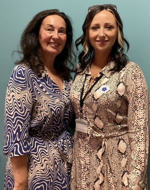 Lisa McDonnell (left) and Laura Taylor-Childs celebrated winning a rethink on the Crystal Gateway dementia centre in Stourbridge. Picture Martyn Smith/LDRS free for LDRS use