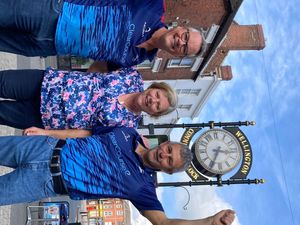 Supporting image for story: Wrekin Rowers who conquered the Atlantic handed Commonwealth Games baton honour