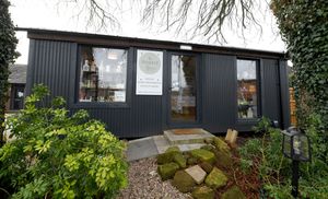 The shop has been created in a shepherd's hut