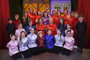 The streets of Peking come alive with our colourful Aladdin chorus!