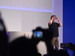 Supporting image for story: Meta unveils AI-powered smart glasses with display and neural wristband