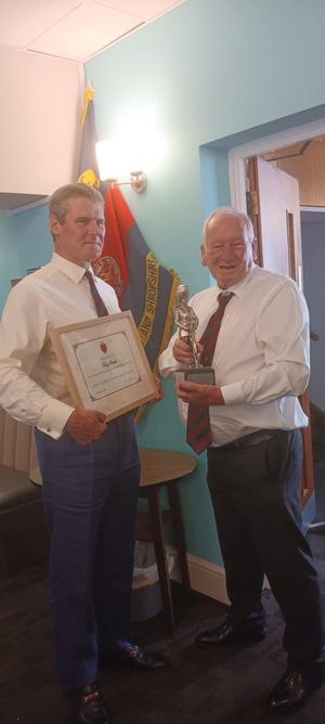 Tony Smith receives presentation award