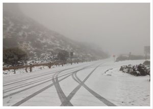 Snow at Teide National Park in Tenerife. (Photo: Cabildo de Tenerife/Facebook)