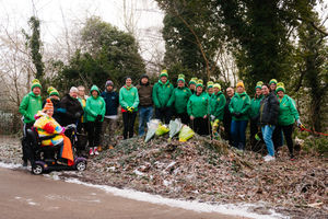 Although Telford parkrun was cancelled due to icy conditions, runners still turned up to pay their respects 