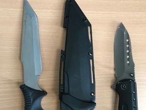 Supporting image for story: Knives seized by police patrols