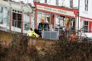 Flood barriers start to go up in Ironbridge