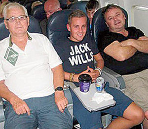 Left to right: Charles 'Patrick' Evans, Joel Richards and Adrian Evans were all killed in the attack
