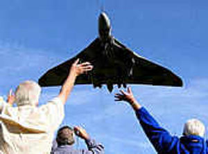 Supporting image for story: Vulcan bomber takes to skies