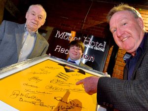 Supporting image for story: Wolves stars Terry Wharton and Steve Daley attend charity event for Birmingham Children's Hospital