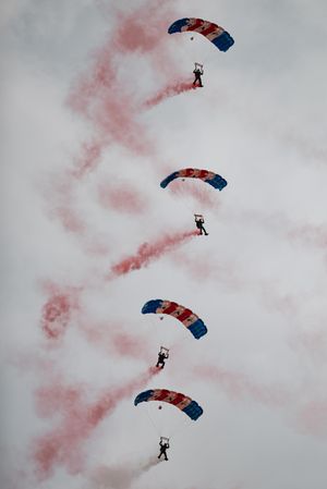 RAF Falcons Parachute Display