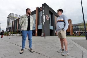 Harry Warrell with the Rev Matt Beer 