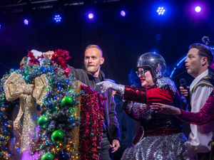 The flip was switched by Britain's Got Talent magician Jack Rhodes and a cohort of fantastic panto stars