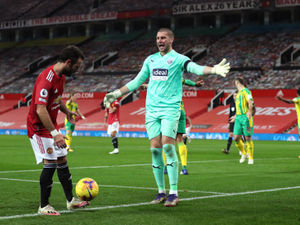 Supporting image for story: West Brom goalkeeper Sam Johnstone calls for ban on ‘hop, skip and jump’ penalties