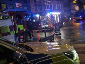 The scene in Stafford