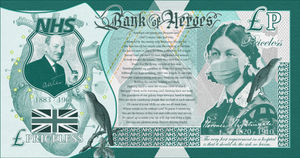 The artwork titled Bank of Heroes