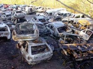 Supporting image for story: 50 cars destroyed by arsonists