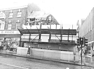 'One of Wolverhampton's oldest buildings - Lindy Lou in Victoria Street - will be completely renovated by the autumn of next year... Much of the original materials, such as bricks and slates, have been salvaged and will be used in the rebuilding.' - August 1979. 