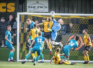 Action from Rushall Olympic's win over Chorley (Jim Wall)