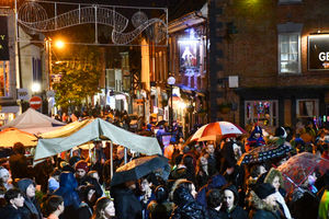 The Oswestry lights switch-on. Photo: Graham Mitchell