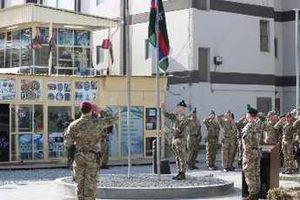 A salute to the regimental colours