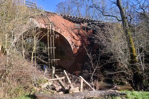 The landslip is likely to take some time to repair. Picture: Steve Leath