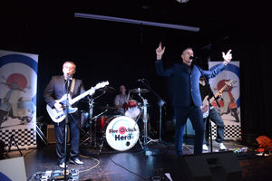 Five O'clock Hero, one of the bands performing the Mods of Your Generation gig to raise money for Teenage Cancer Trust at Cordingley Hall, Donnington
