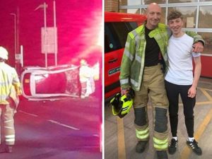 Supporting image for story: 'I was called out to car crash and found my own son hurt' - Dudley firefighter recalls heartwrenching call out to Kingswinford crash