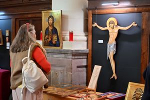 An exhibition of Icob art curated by Shropshire artist Aiden Hart is on display in Shrewsbury